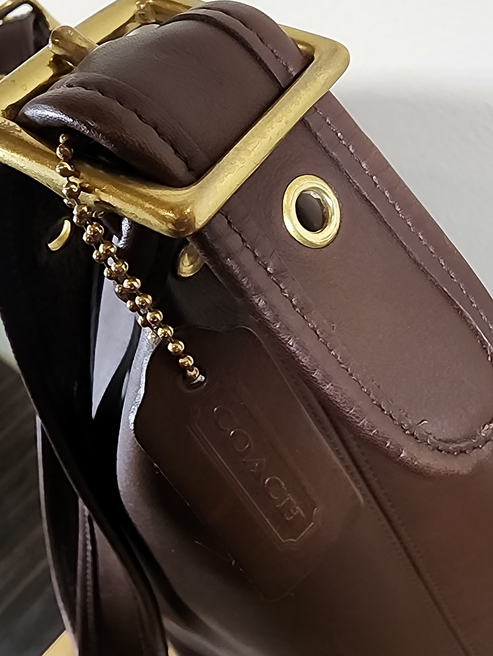 Vintage Coach Mahogany Duffle Sac #9085 - Picture 6 of 15